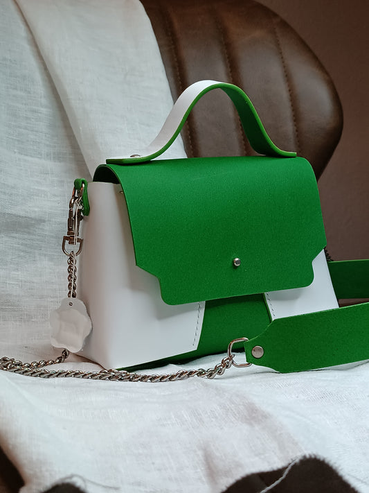 Sac Milan Vert Billard / Blanc