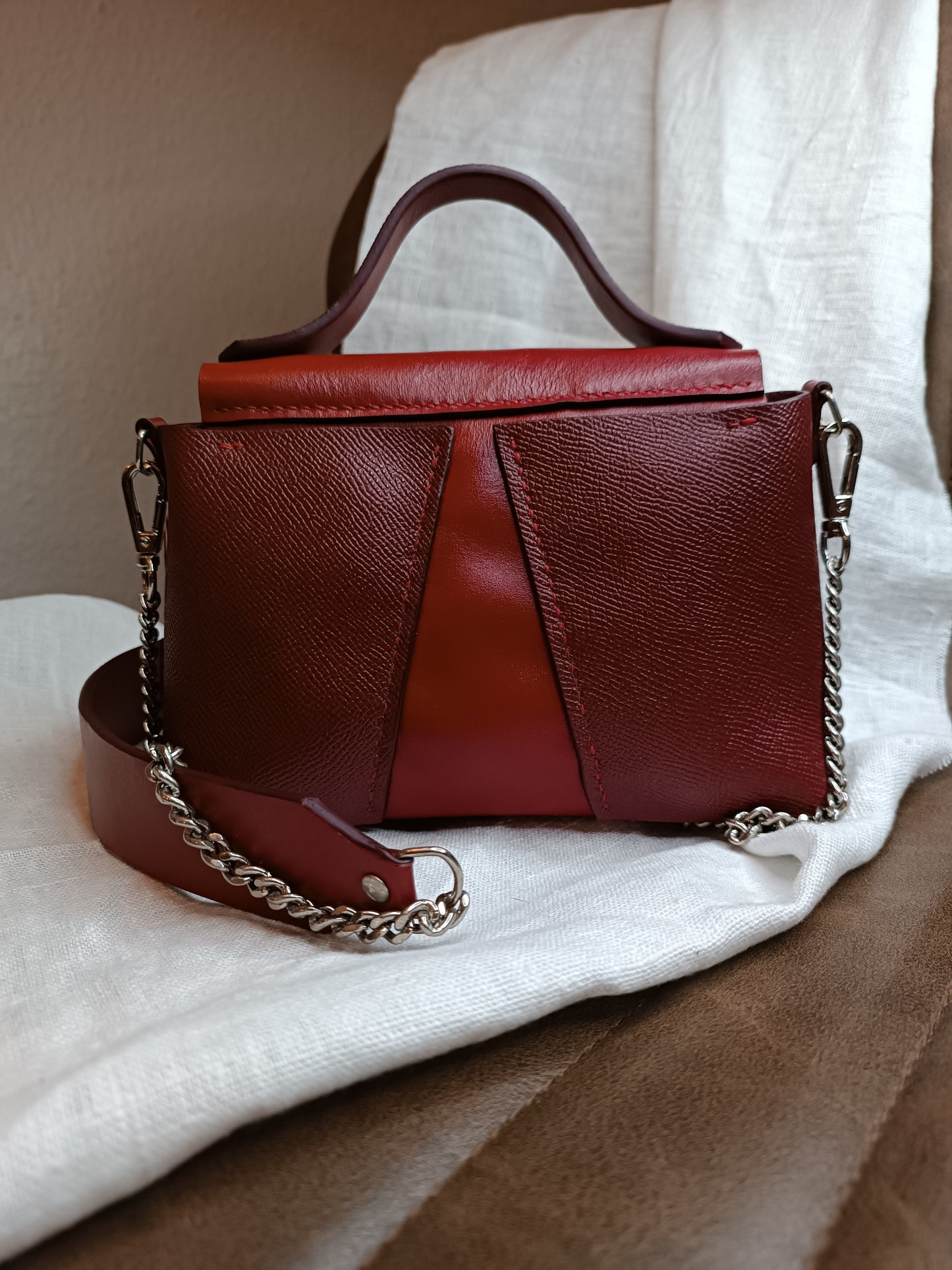 Sac Milan Rouge Carmin / Bordeaux