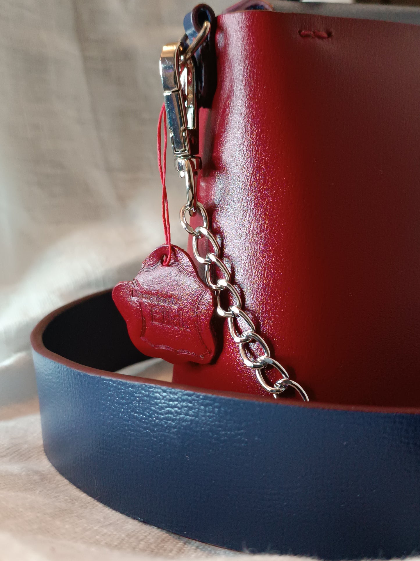 Sac Milan Bleu Marine / Rouge Carmin